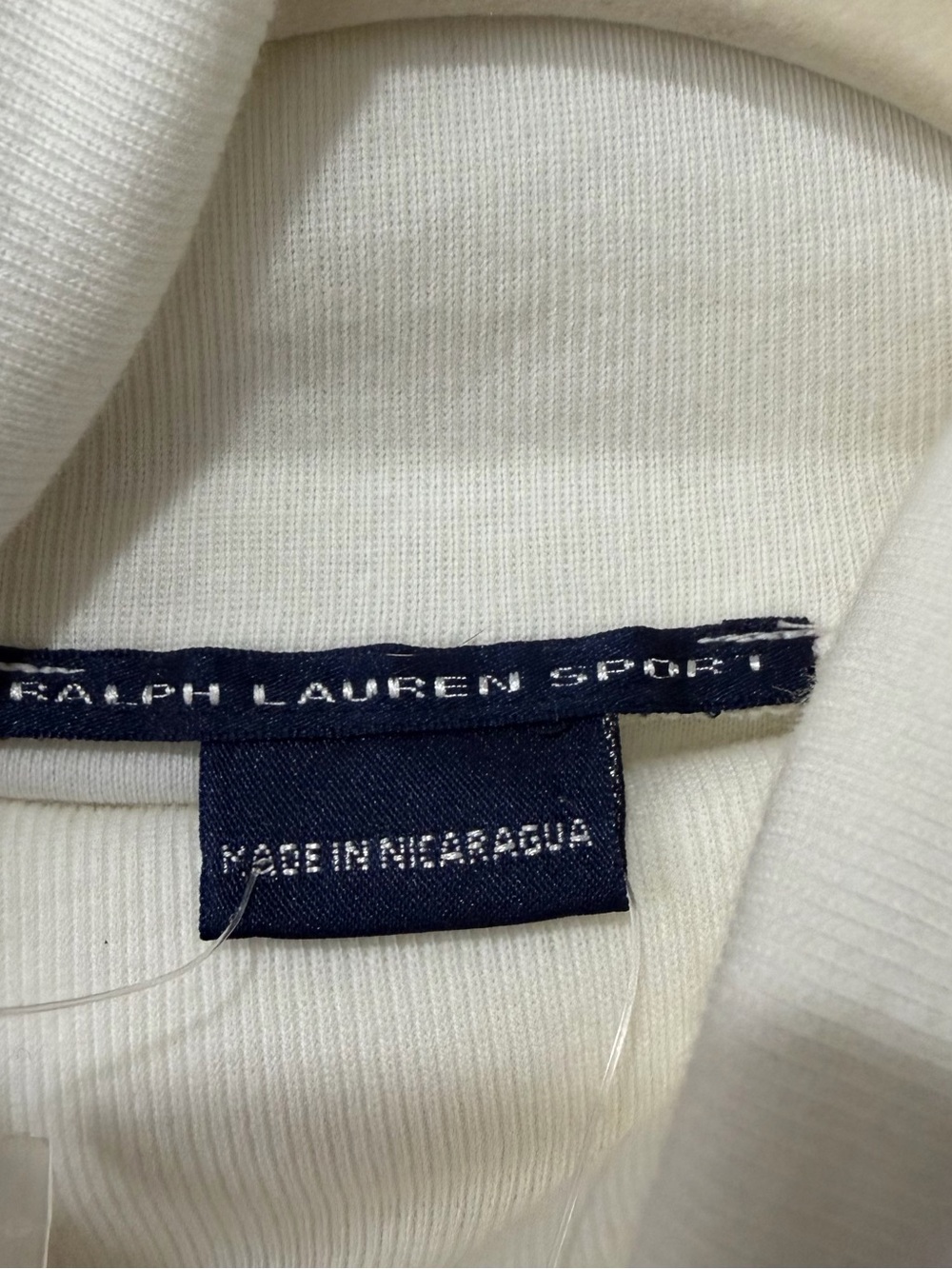 NWT Vintage Ralph Lauren Sport Turtle Neck White Longsleeve Womens Medium Preppy - Picture 7 of 10